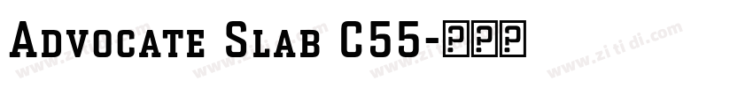 Advocate Slab C55字体转换